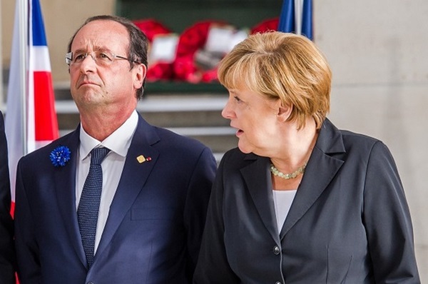 Олланд и Меркель проводят встречу в Страсбурге